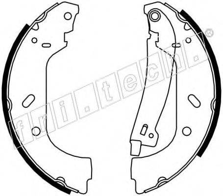 FRI.TECH. 1034098Y Комплект гальмівних колодок
