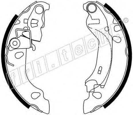 FRI.TECH. 1034107 Комплект гальмівних колодок