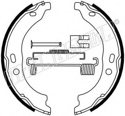 FRI.TECH. 1034118K Комплект гальмівних колодок, стоянкова гальмівна система