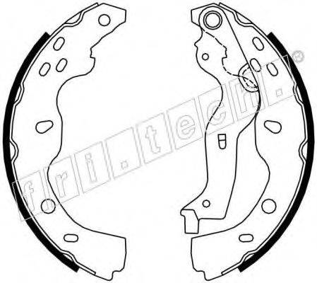 FRI.TECH. 1034119 Комплект гальмівних колодок