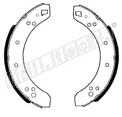 FRI.TECH. 1040087 Комплект гальмівних колодок