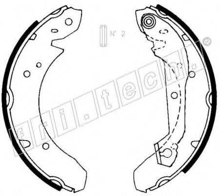 FRI.TECH. 1040113 Комплект гальмівних колодок