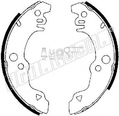 FRI.TECH. 1040121K Комплект гальмівних колодок