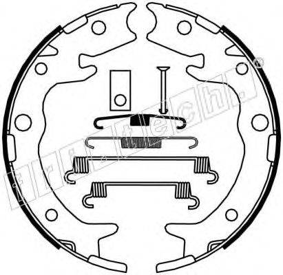 FRI.TECH. 1044023K Комплект гальмівних колодок, стоянкова гальмівна система