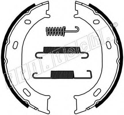 FRI.TECH. 1052126K Комплект гальмівних колодок, стоянкова гальмівна система