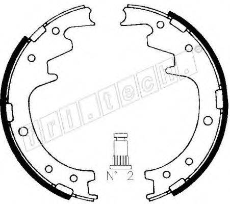 FRI.TECH. 1064147 Комплект гальмівних колодок
