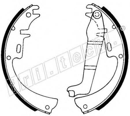 FRI.TECH. 1073153 Комплект гальмівних колодок