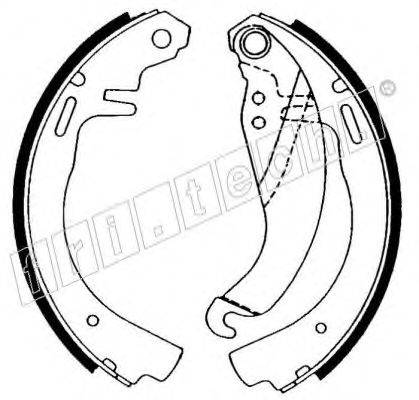FRI.TECH. 1073160 Комплект гальмівних колодок