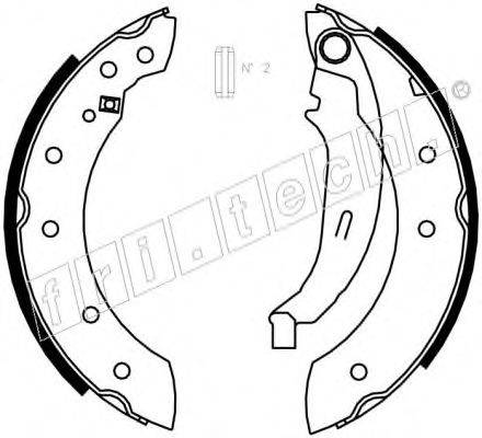 FRI.TECH. 1088222 Комплект гальмівних колодок