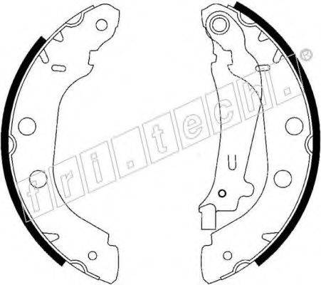 FRI.TECH. 1088226 Комплект гальмівних колодок