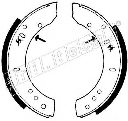 FRI.TECH. 1092302 Комплект гальмівних колодок