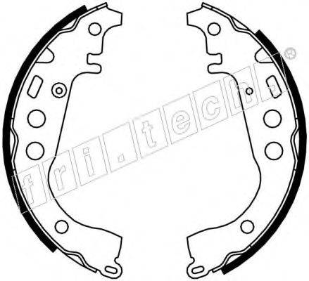 FRI.TECH. 1115301 Комплект гальмівних колодок