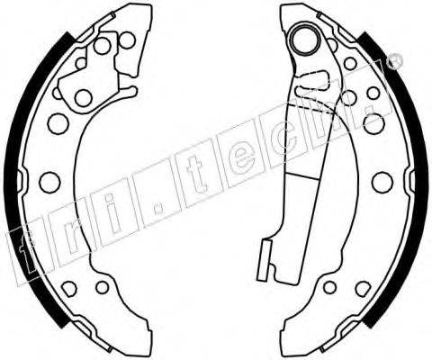 FRI.TECH. 1124286 Комплект гальмівних колодок