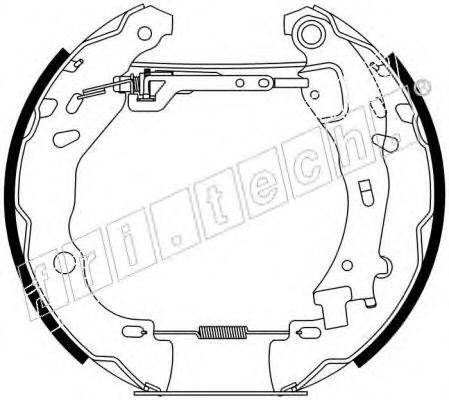 FRI.TECH. 16258 Комплект гальмівних колодок