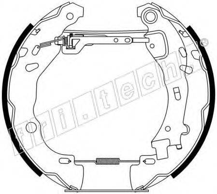 FRI.TECH. 16259 Комплект гальмівних колодок