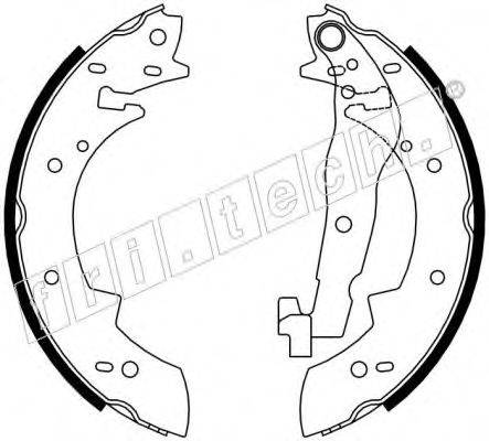 FRI.TECH. 17097 Комплект гальмівних колодок