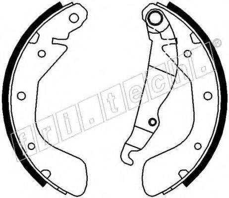 FRI.TECH. 17118 Комплект гальмівних колодок
