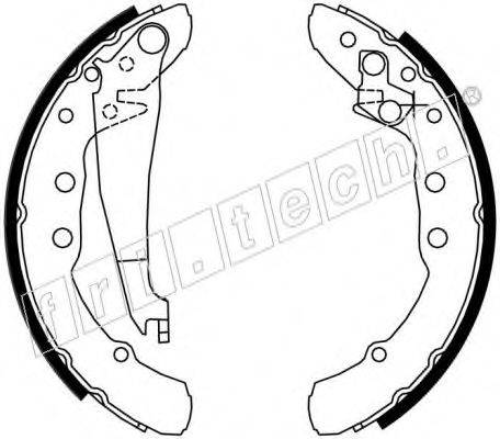 FRI.TECH. 17142 Комплект гальмівних колодок