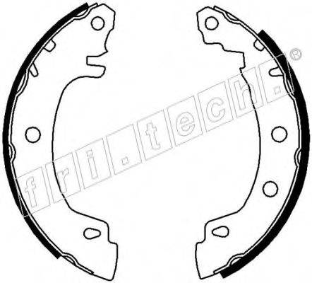 FRI.TECH. 17149 Комплект гальмівних колодок