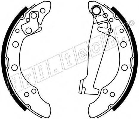 FRI.TECH. 17170 Комплект гальмівних колодок