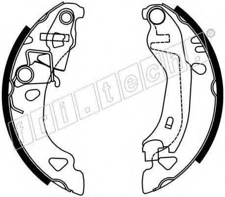 FRI.TECH. 17192 Комплект гальмівних колодок