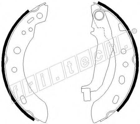 FRI.TECH. 17212 Комплект гальмівних колодок