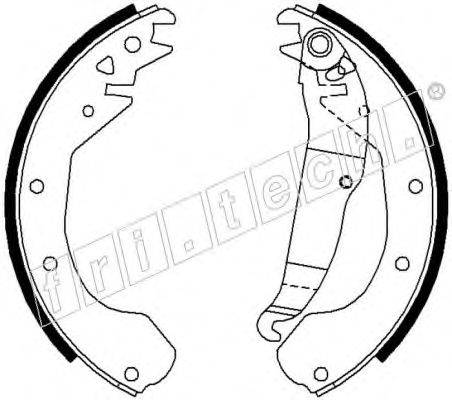 FRI.TECH. 17213 Комплект гальмівних колодок