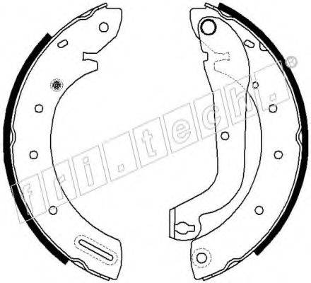 FRI.TECH. 17222 Комплект гальмівних колодок
