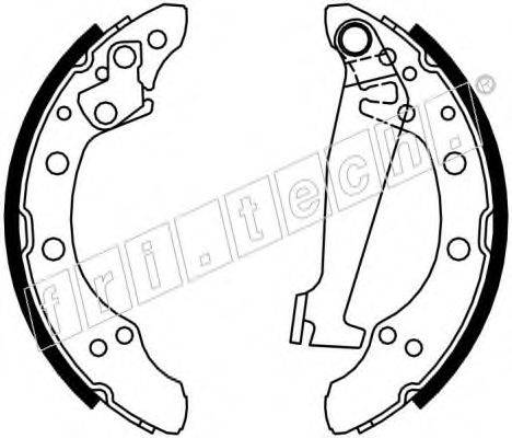 FRI.TECH. 17229 Комплект гальмівних колодок