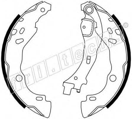 FRI.TECH. 17259 Комплект гальмівних колодок