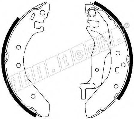 FRI.TECH. 17292 Комплект гальмівних колодок