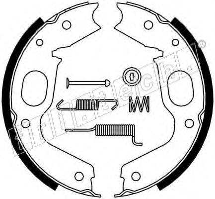 FRI.TECH. 1064176K Комплект гальмівних колодок, стоянкова гальмівна система