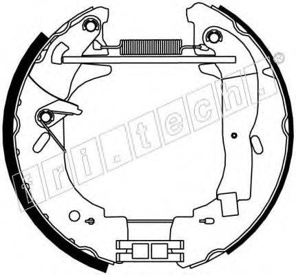 FRI.TECH. 16337 Комплект гальмівних колодок