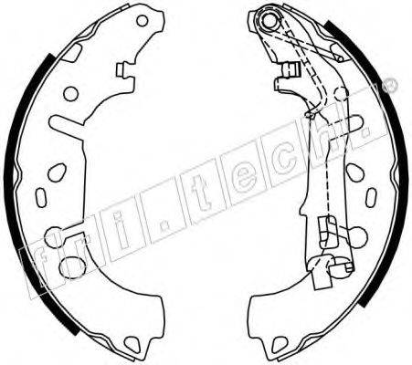 FRI.TECH. 17388 Комплект гальмівних колодок