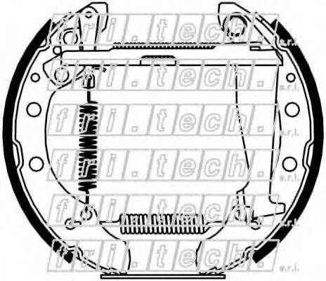 FRI.TECH. 16417 Комплект гальмівних колодок