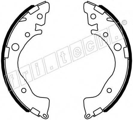 FRI.TECH. 1044028 Комплект гальмівних колодок