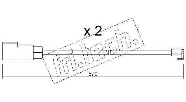 FRI.TECH. SU244K Сигналізатор, знос гальмівних колодок