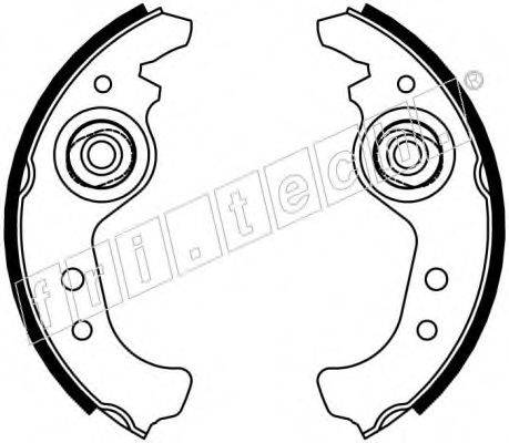 FRI.TECH. 17429 Комплект гальмівних колодок