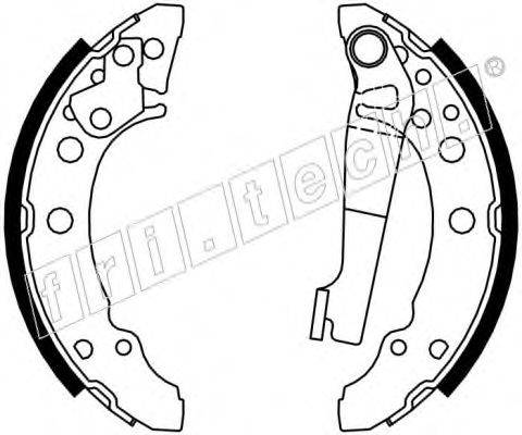 FRI.TECH. 17430 Комплект гальмівних колодок