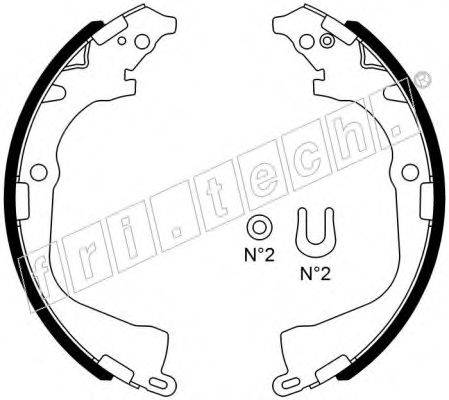 FRI.TECH. 1124290 Комплект гальмівних колодок