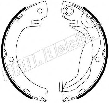 FRI.TECH. 1115338 Комплект гальмівних колодок, стоянкова гальмівна система