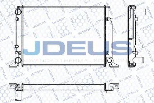 JDEUS RA0010061 Радіатор, охолодження двигуна