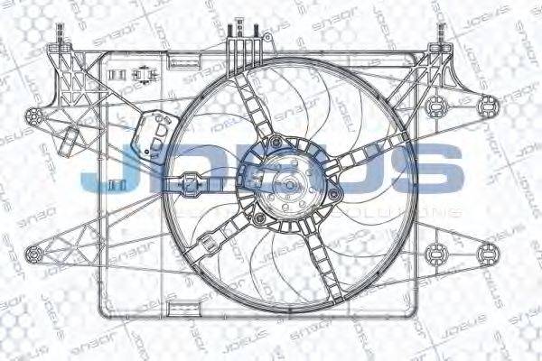 JDEUS EV874910 Вентилятор, охолодження двигуна