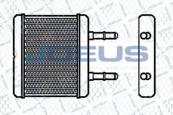 JDEUS 254M09 Теплообмінник, опалення салону