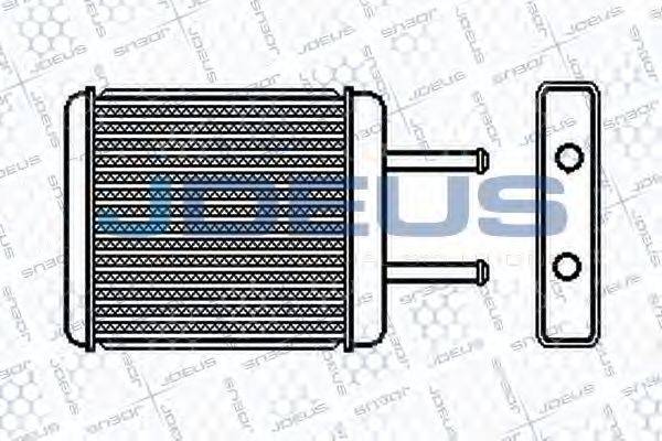 JDEUS 265M03 Теплообмінник, опалення салону