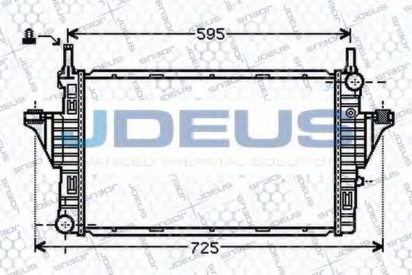 JDEUS 017M50 Радіатор, охолодження двигуна