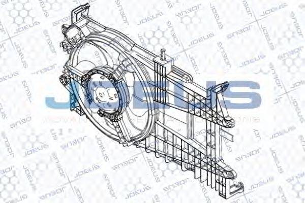 JDEUS EV820400 Вентилятор, охолодження двигуна