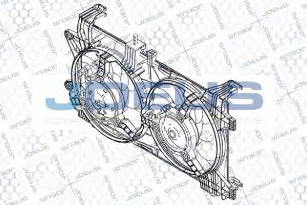 JDEUS EV820600 Вентилятор, охолодження двигуна