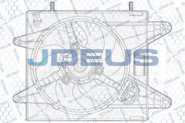 JDEUS EV825400 Вентилятор, охолодження двигуна