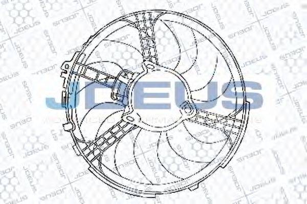 JDEUS EV843900 Вентилятор, охолодження двигуна